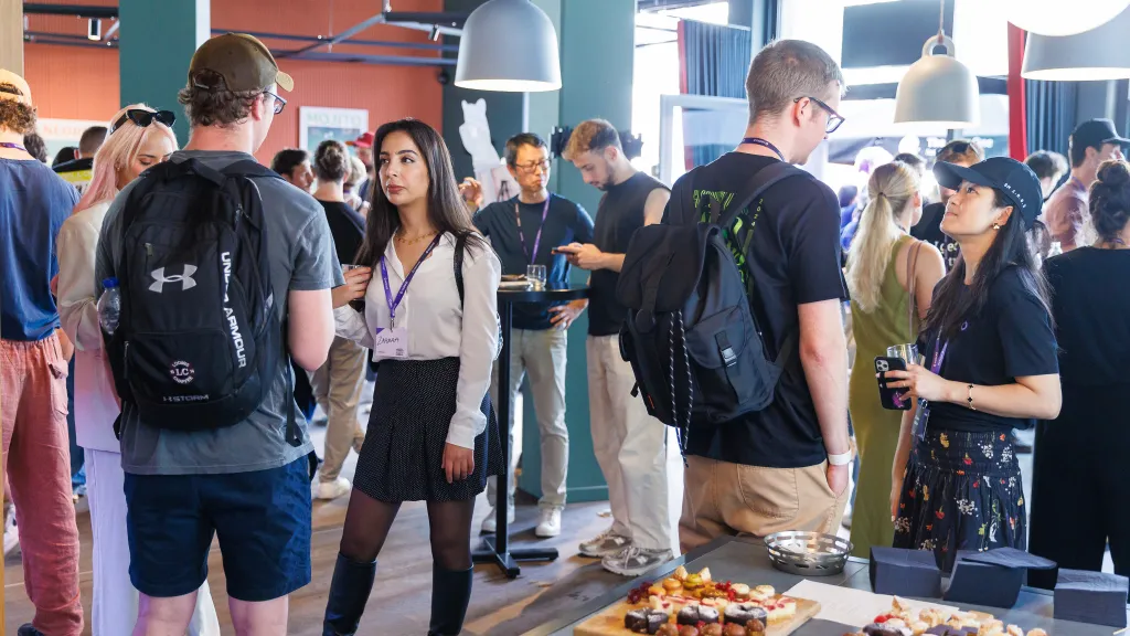 Photo of a Monad event with the community.