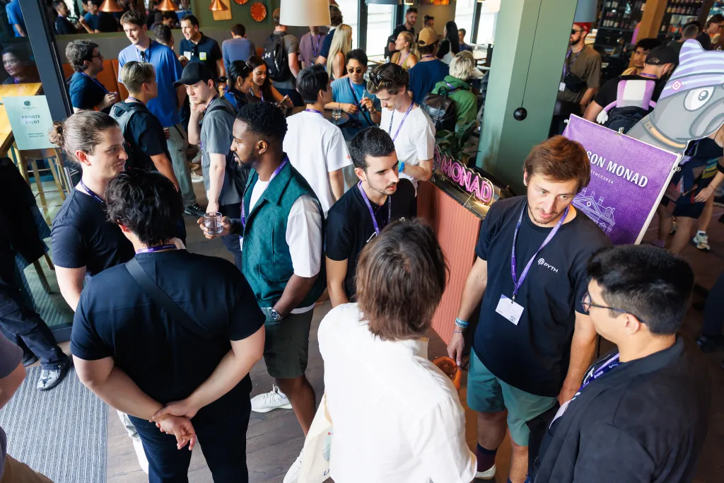 Photo of a Monad event with the community.