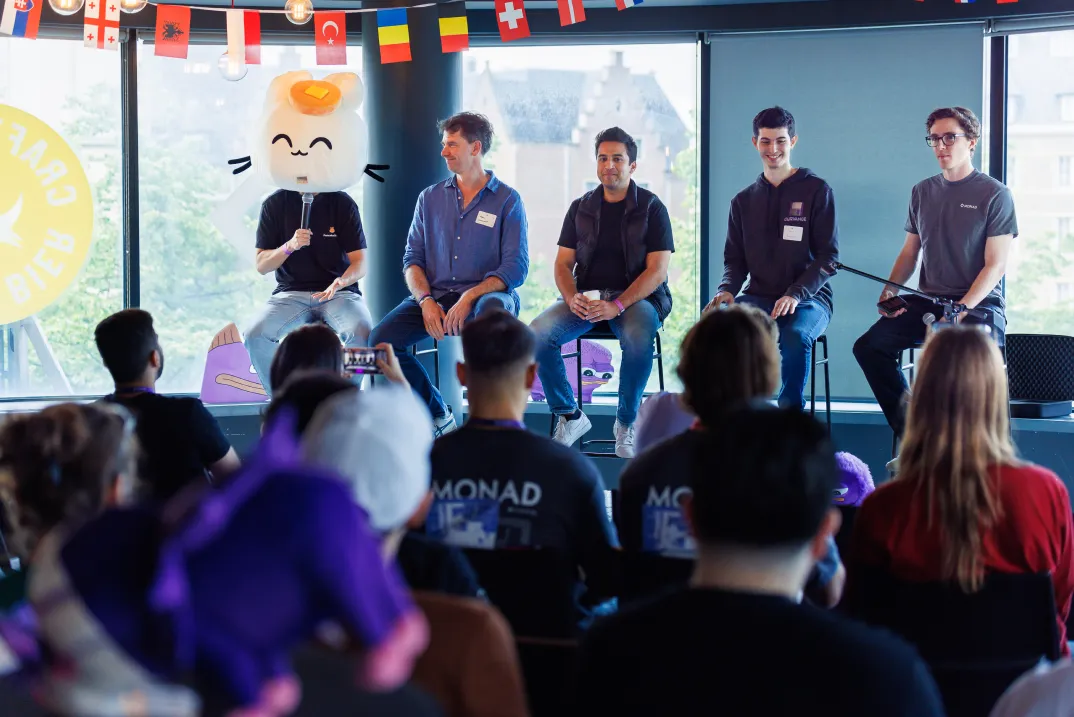 Photo of a Monad event with the community.