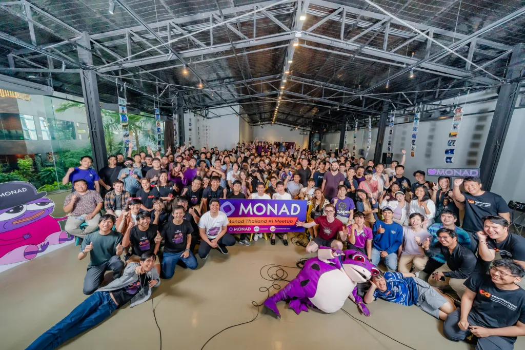 Photo of a Monad event with the community.